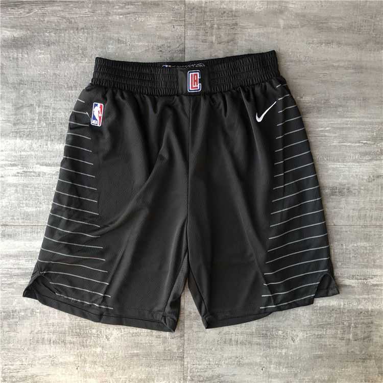 Men NBA Los Angeles Clippers Black Shorts 0416